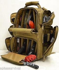 Black Explorer Tactical Range Backpack Gun Pistol Survival Emergency Kit