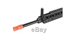 Black Lancer Tactical AEG SR-16 Auto Airsoft Rifle Gun w Molded Grip Full KIT