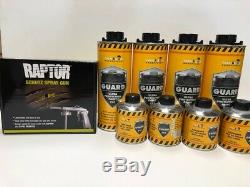 Black Truck Bed Liner 4 Liters Kit with FREE Raptor Spray Gun Made in Germany