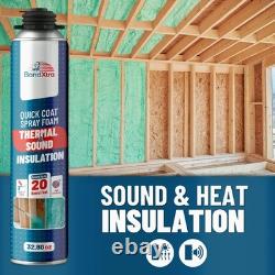 BondXtra Spray Foam Insulation Kit (24 x 32.80 oz/930 gr 480 Brd ft) Self Expan
