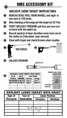 Bore Sighter Accessory Tool Kit Box Scope Gun Leveler Zeroing Sighting Laserlyte