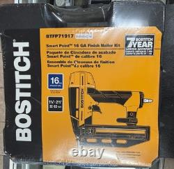 Bostitch Smart Point 16GA Finish Nailer Nail Gun Kit BTFP71917. NEW In Packaging