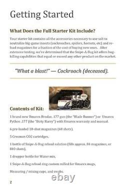 Bug Salt Gun Solution for Reloading & Complete Kit A Better CO2 Bug Shredder