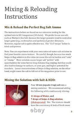 Bug Salt Gun Solution for Reloading & Complete Kit A Better CO2 Bug Shredder