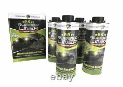 BullyLiner Rubber Bed Liner KIT (4) 1 Litre Bottles & Spray Gun (1 Gallon)