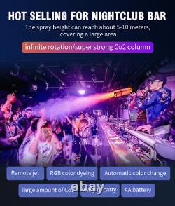 CO2 Jet Confetti Machine LED Colors CO2 Spray Cannon CO2 Gun Kit Party Club DJ