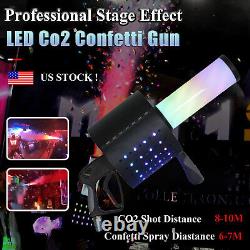 CO2 LED Jet Confetti Machine 7 Colors CO2 Spray Cannon Gun Kit DJ Party Club