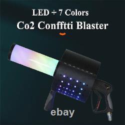 CO2 LED Jet Confetti Machine 7 Colors CO2 Spray Cannon Gun Kit DJ Party Club