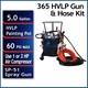 California Air Tools Cat-365c 5 Gallon Pressure Pot With Hvlp Gun & Hose Kit New