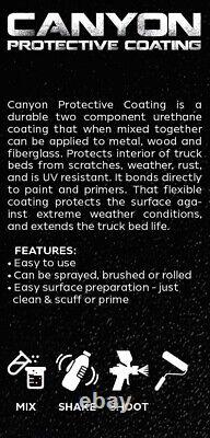 Canyon Epoxy Black Spray-On Truck Bed Liner Kit with Spray Gun Durable & Easy