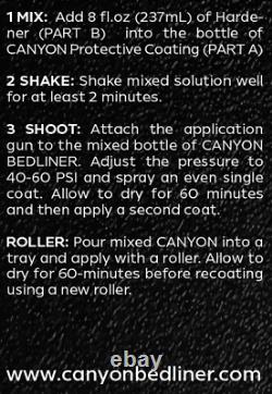 Canyon Epoxy Black Spray-On Truck Bed Liner Kit with Spray Gun Durable & Easy