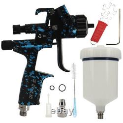 Car Vehicle HVLP Paint Spray Gun Kit Air Regulator Gravity Feed 1.3MM Nozzle