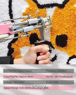 Carpet Tufting Gun Kit 2 in 1 Cut & Loop Pile Handmade DIY Embroidery