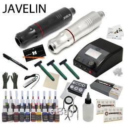 Complete Tattoo Pen Kit Javelin Cartridge Machine Needle Advanced Set GUN 20 Ink