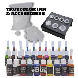 Complete Tattoo Pen Kit Javelin Cartridge Machine Needle Advanced Set GUN 20 Ink