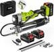 Cordless Electric Grease Gun Kit With 2 Batteries 4000mah Led New Sealed