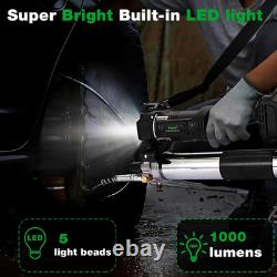Cordless Grease Gun 12000 PSI Battery Powered Electric Grease Gun Kit with 2 Rec