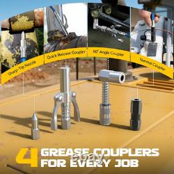 Cordless Grease Gun, Compatible with Dewalt 20V Battery (Tool Only), 3-Speed Adj