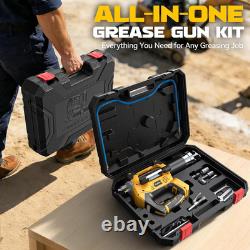 Cordless Grease Gun, Compatible with Dewalt 20V Battery (Tool Only), 3-Speed Adj