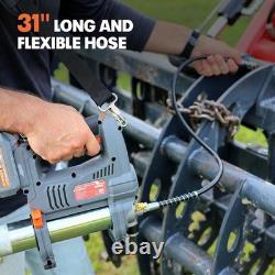 Cordless Grease Gun Kit Compatible with Dewalt 20V MAX Battery, 10000 PSI 5-Spee