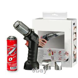 Cordless Hot Air Heat Gun Tool Kit Hands Free With 2 Nozzles & Gas Cartridge