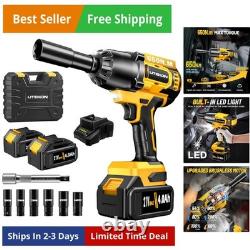Cordless Impact Wrench 1/2 Inch, 480Ft-lbs 650N. M Brushless High Power Impact