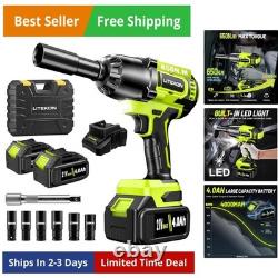 Cordless Impact Wrench 1/2 Inch, 480Ft-lbs 650N. M Brushless High Power Impact