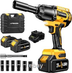 Cordless Impact Wrench 1/2 Inch, 480Ft-lbs 650N. M Brushless High Power Impact