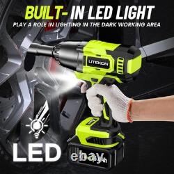 Cordless Impact Wrench 1/2 Inch, 480Ft-lbs 650N. M Brushless High Power Impact