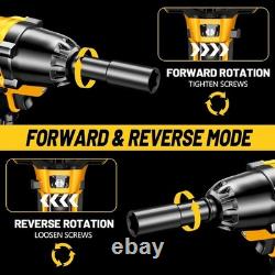 Cordless Impact Wrench 1/2 Inch, 480Ft-lbs 650N. M Brushless High Power Impact