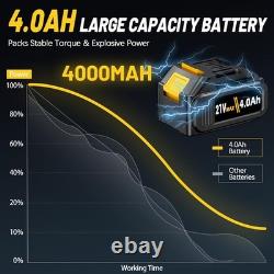 Cordless Impact Wrench 1/2 Inch, 480Ft-lbs 650N. M Brushless High Power Impact