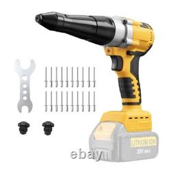 Cordless Rivet Gun Compatible with Dewalt 20V Battery, Electric Rivet Gun Kit
