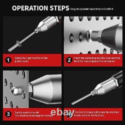 Cordless Rivet Gun Electric Rivet Gun Kit With 2pcs Battery And Charger Brushles