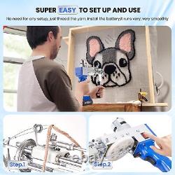 Cordless Tufting Gun kit Battery Powered Rug Tufting Gun Kit for Carpet Making