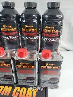 Custom Coat Black 1 Gallon Spray-On Truck Bed Liner Kit with Spray Gun NEW