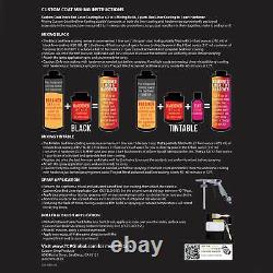 Custom Coat Black Metallic 2 Gal Urethane Spray-On Truck Bed Liner Spray Gun Kit