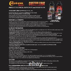 Custom Coat Bright Silver 2 Gal Urethane Spray-On Truck Bed Liner Spray Gun Kit