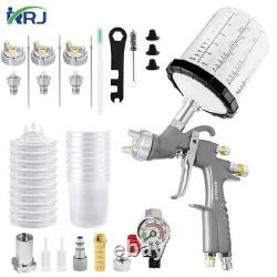 D1 Lvlp Air Spray Gun Kit For Painting Cars Furniture Fence Varnish & Top Coat