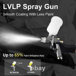 D1 Lvlp Air Spray Gun Kit For Painting Cars Furniture Fence Varnish & Top Coat
