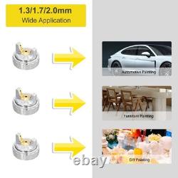 D1 Lvlp Air Spray Gun Kit For Painting Cars Furniture Fence Varnish & Top Coat