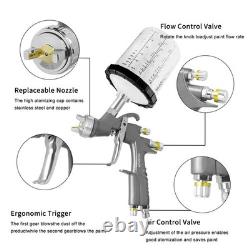 D1 Lvlp Air Spray Gun Kit For Painting Cars Furniture Fence Varnish & Top Coat