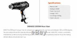 DEKO 110V 2000W Heat Gun Temperature Control Power Tool Hot Air Gun Kit