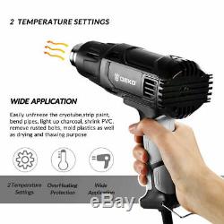 DEKO 2000W Heat Gun Hot Air Gun Kit Variable Temperature Control Power Tool