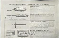 DEM-BART GUN STOCK CHECKERING (MASTER) TOOL KIT 18 Lines Per Inch UNUSED