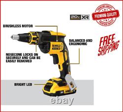 DEWALT 20V MAX XR Cordless Screw Gun/Cut-out Tool Combo Kit Batteries, Charger