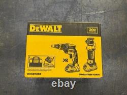 DEWALT 20V MAX XR Drywall Screw Gun & Cut-out Tool Combo Kit (DCK263D2)