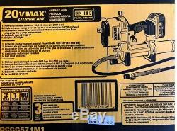 DEWALT DCGG571M1 20-Volt MAX Grease Gun Kit with Battery 4Ah, Charger, Kit Box