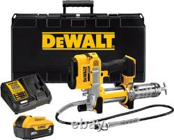 DEWALT Grease Gun Kit 20V MAX with 4.0Ah Battery and Charger, Cordless Grease Gu