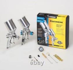 DeVilbiss 802342 StartingLine HVLP Gravity Spray Gun Kit Auto Car Paint Set