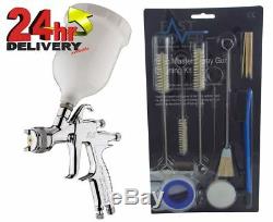 DeVilbiss FLG-G5 1.8mm Paint Spray Gun with 13 Piece Cleaning Kit